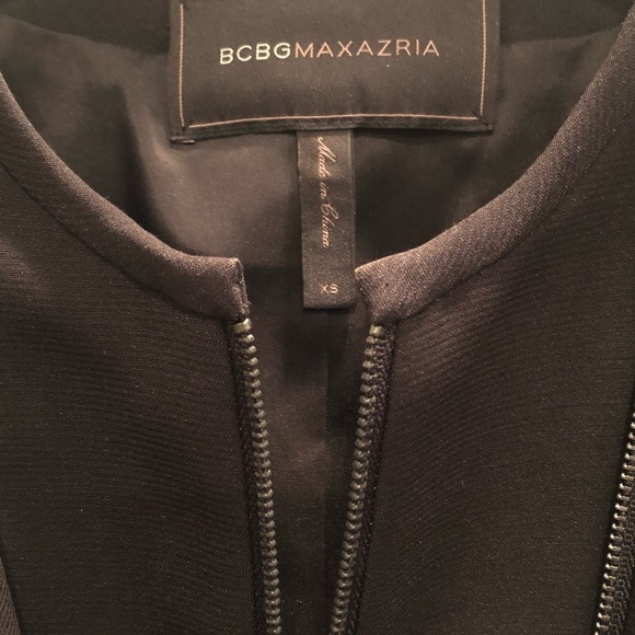 BCBG  Cape Jacket Black HOCO Career Minimalist Contemporary Sz XS - Picture 3 of 11